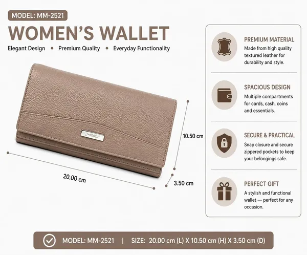 Taupe_Leather_Long_Purse_Wallet_For_Women