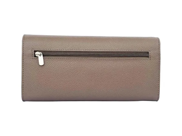 Taupe_Leather_Long_Purse_Wallet_For_Women