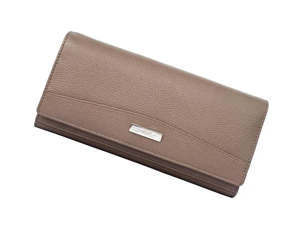 Taupe_Leather_Long_Purse_Wallet_For_Women
