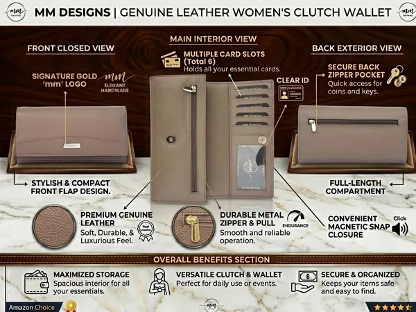Taupe_Leather_Long_Purse_Wallet_For_Women