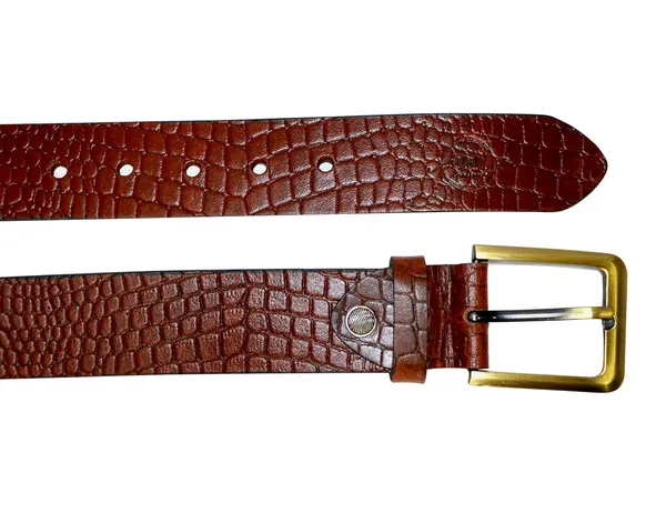 Tan_Leather_Crocodile_Texture_Belt_For_Men
