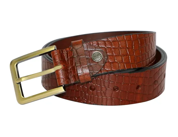 Tan_Leather_Crocodile_Texture_Belt_For_Men