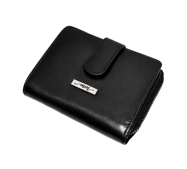 Black_Leather_Zipper_Wallet_For_Women