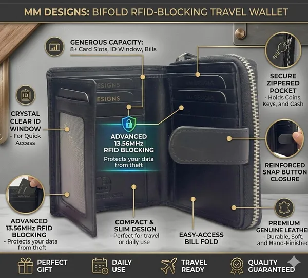 Black_Leather_Zipper_Wallet_For_Women