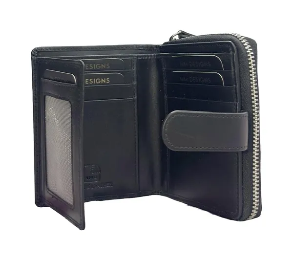 Black_Leather_Zipper_Wallet_For_Women