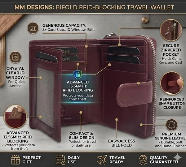 Wine_Red_Leather_Zipper_Wallet_For_Women