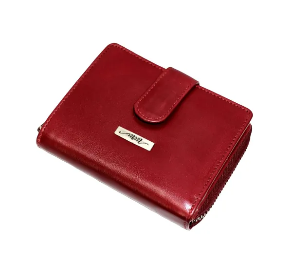 Wine_Red_Leather_Zipper_Wallet_For_Women