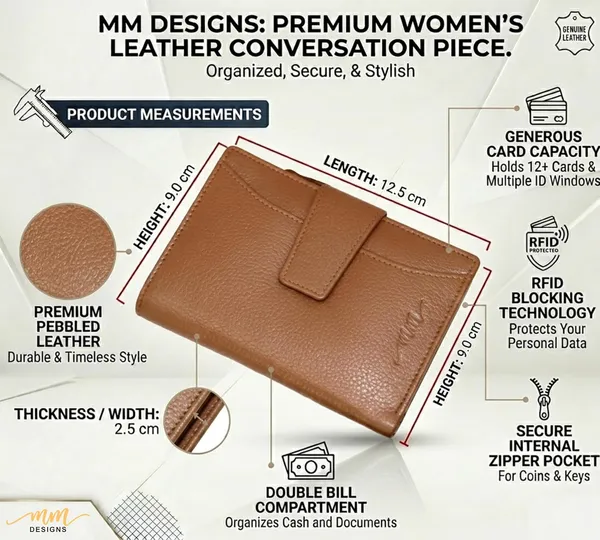 Tan_Leather_Bifold_Wallet_For_Women
