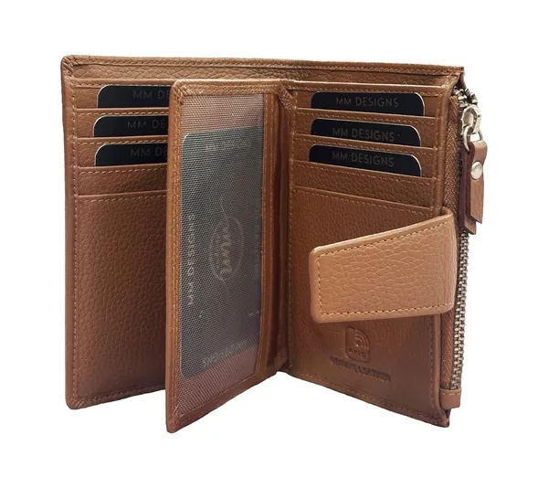Tan_Leather_Bifold_Wallet_For_Women