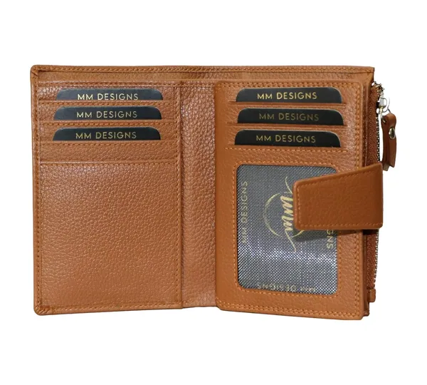 Tan_Leather_Bifold_Wallet_For_Women