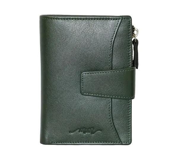 Dark_Green_Leather_Bifold_Wallet_For_Women