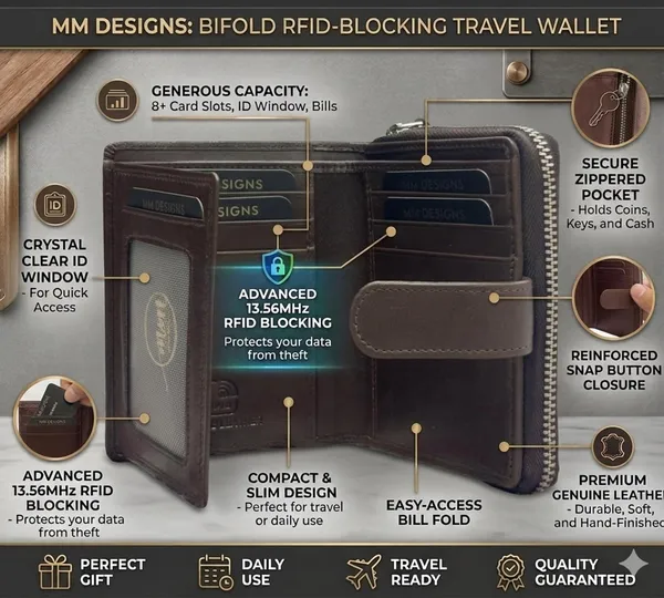 Brown_Leather_Zipper_Wallet_For_Women