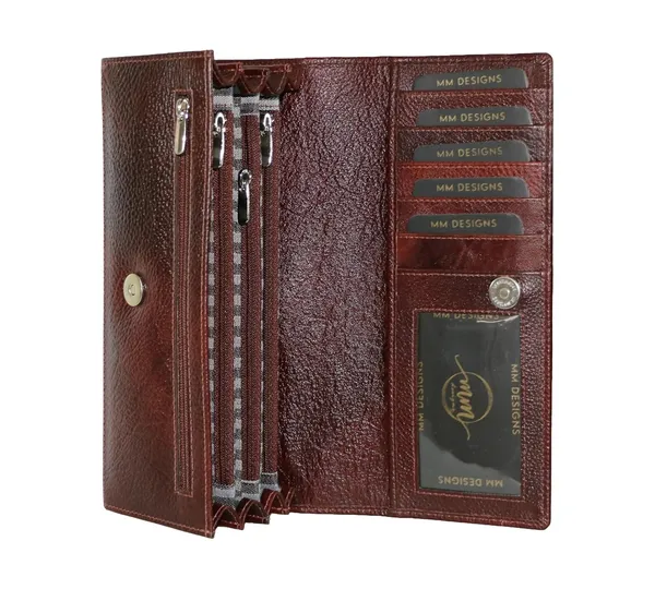Choco_Brown_Leather_Clutch_Wallet_For_Women