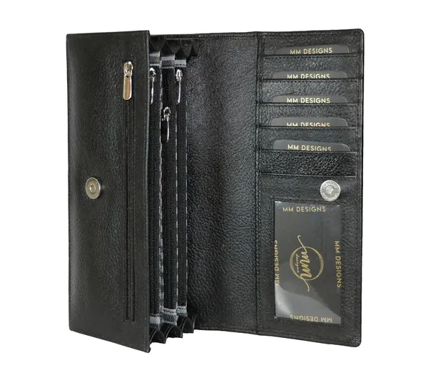 Black_Leather_Clutch_Wallet_For_Women