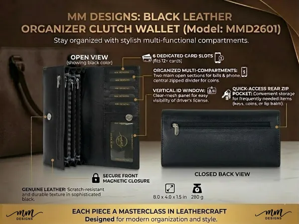Black_Leather_Clutch_Wallet_For_Women