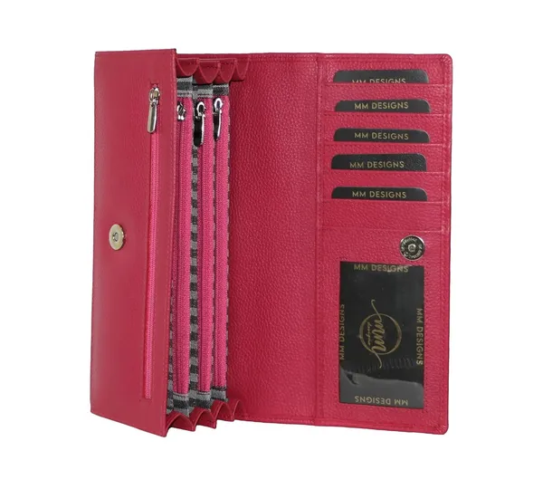 Pink_Leather_Clutch_Wallet_For_Women