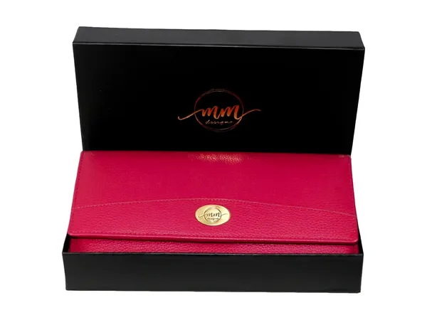Pink_Leather_Clutch_Wallet_For_Women