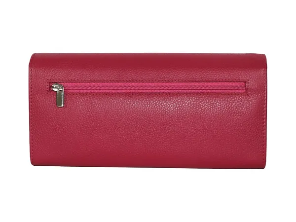 Pink_Leather_Clutch_Wallet_For_Women