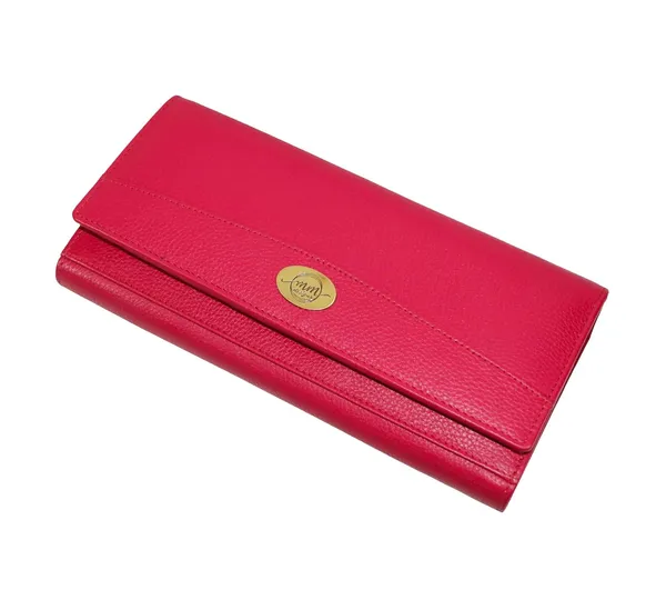 Pink_Leather_Clutch_Wallet_For_Women
