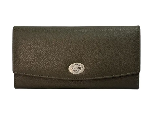 Olive_Green_Leather_Rfid_Purse_Wallet