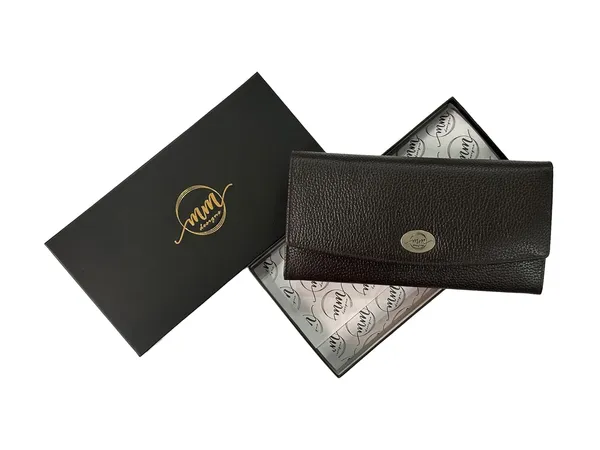 Dark_Brown_Leather_Purse_Wallet_For_Women