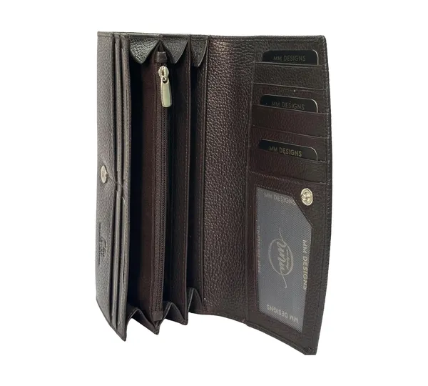Dark_Brown_Leather_Purse_Wallet_For_Women