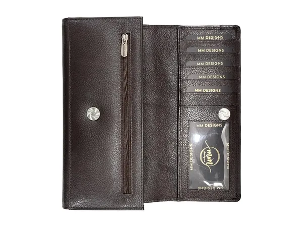Dark_Brown_Leather_Long_Purse_Wallet_For_Women