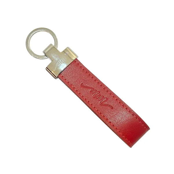 Black_And_Red_Leather_Card_Holder_And_Key_Chain