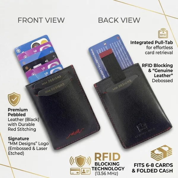 Black_And_Red_Leather_Card_Holder_And_Key_Chain