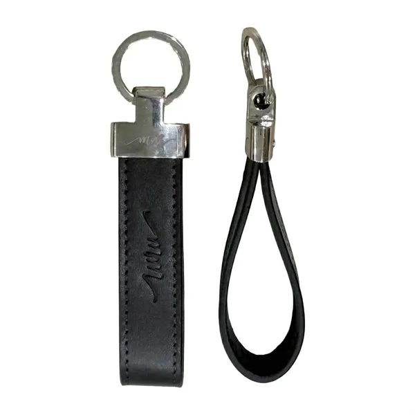 Black_And_Wine_Red_Leather_Key_Chain_Set