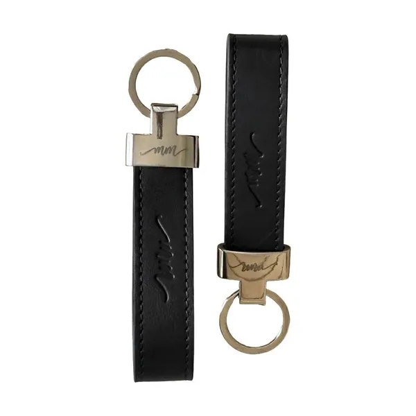 Black_And_Wine_Red_Leather_Key_Chain_Set