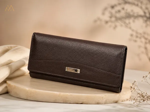 Dark_Brown_Leather_Long_Purse_Wallet_For_Women