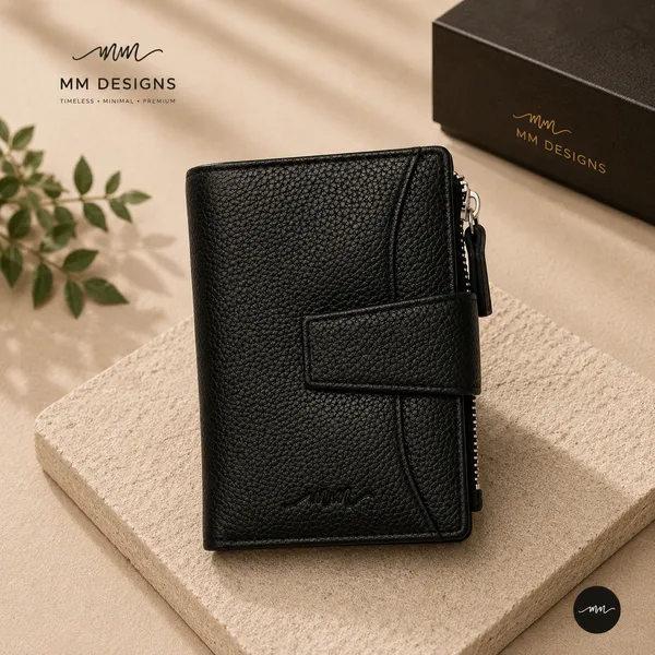 Black_Leather_Bifold_Wallet_For_Women