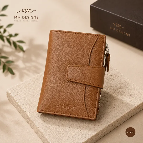 Tan_Leather_Bifold_Wallet_For_Women
