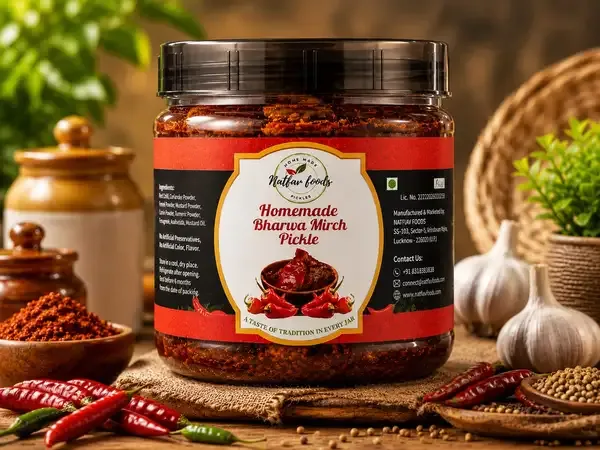 Garlic_&_Bharwa_Mirch_Pickle_Combo_-_350gm_Each