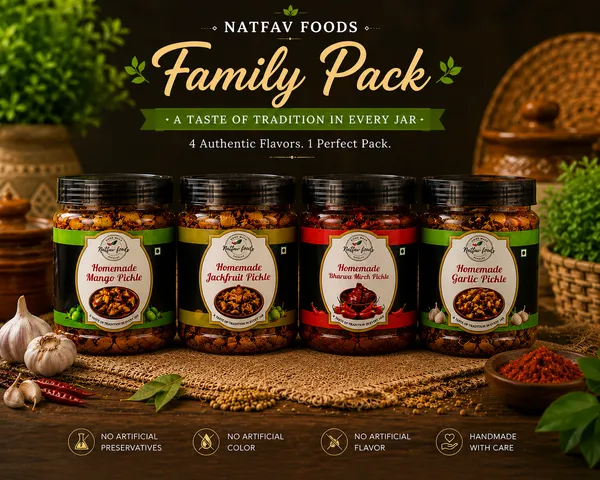 Trial_Pack_Of_Mango,_Garlic,_Jackruit,_Red_chilli_bharwa_(Each_150_gm)
