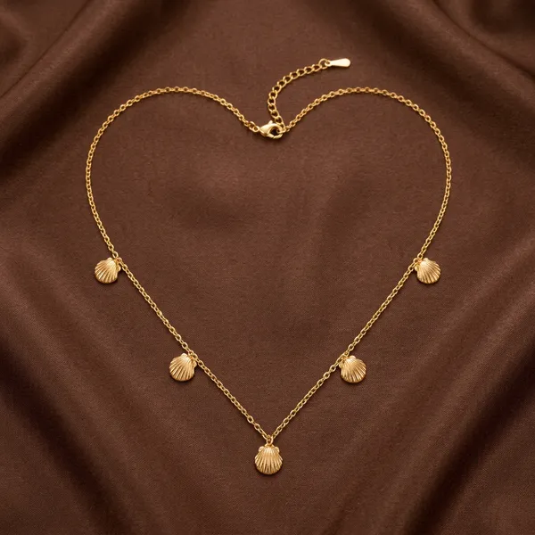 Gold_Plated_Seashell_Charm_Chain_For_Women