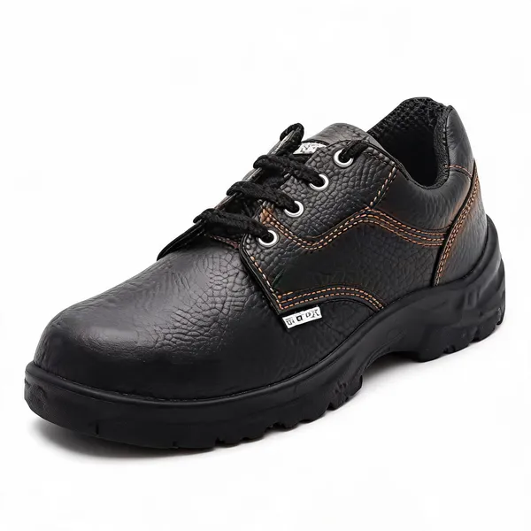 Black_Buffalo_Leather_Safety_Shoes_For_Industrial_Use