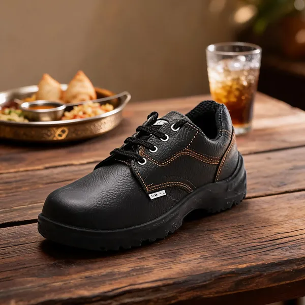 Black_Buffalo_Leather_Safety_Shoes_For_Industrial_Use