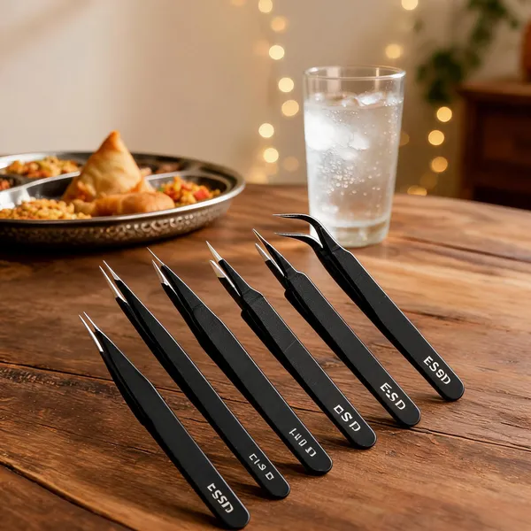 Multicolor_Stainless_Steel_Esd_Tweezer_Set_Of_5
