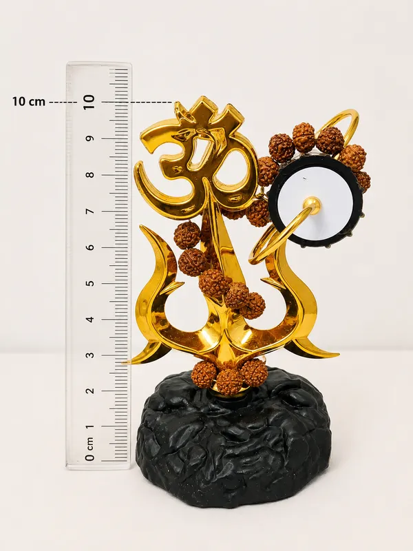 Trishul_with_Damru-_Black_Base_3.9_Inch