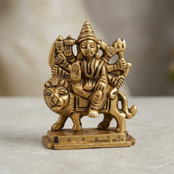 Brass_Goddess_Durga_Idol_Seated_On_Lion