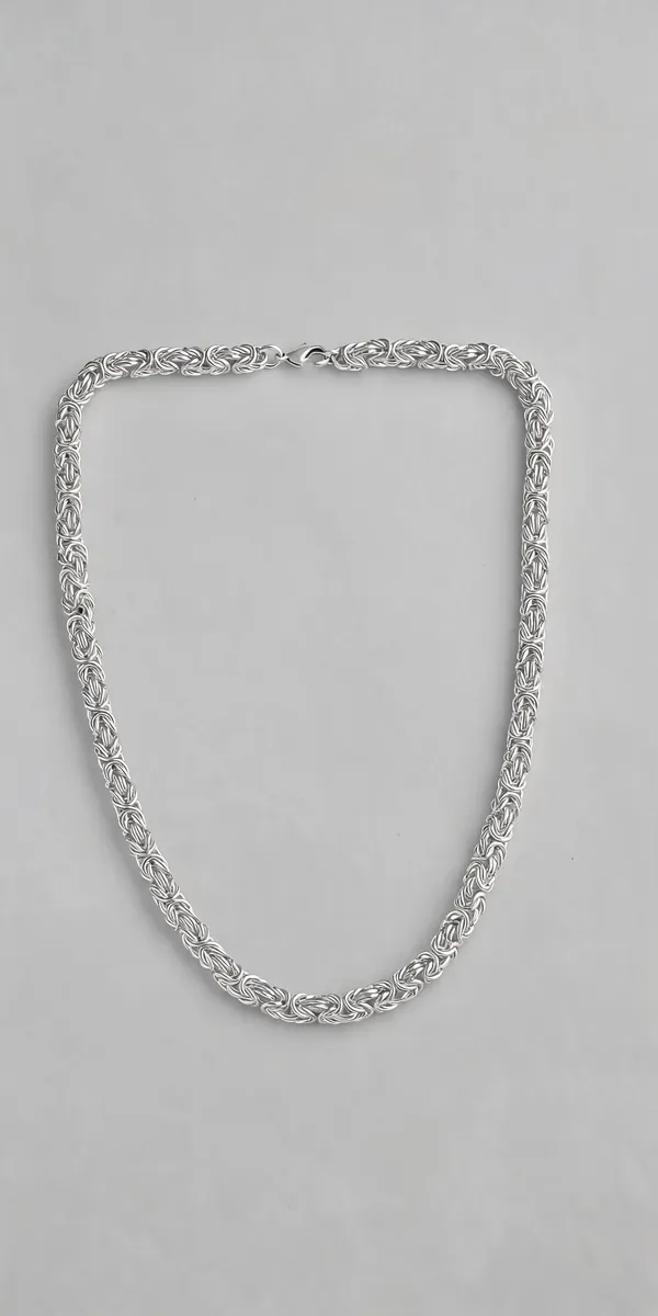 Silver_Plated_Metal_Premium_Chain_Necklace_For_Men