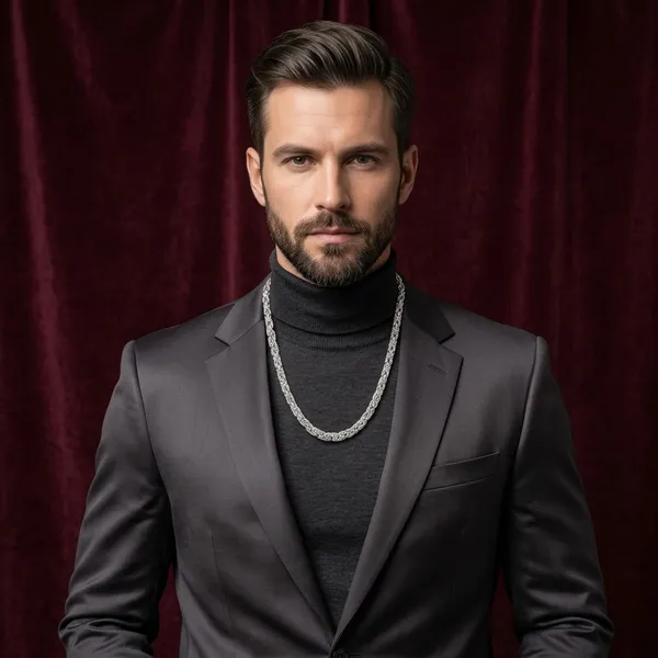 Silver_Plated_Metal_Premium_Chain_Necklace_For_Men