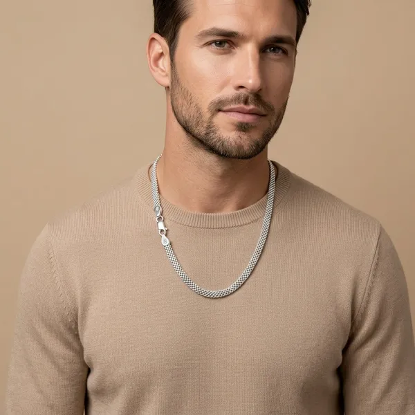 Silver_Plated_Metal_Premium_Chain_For_Men