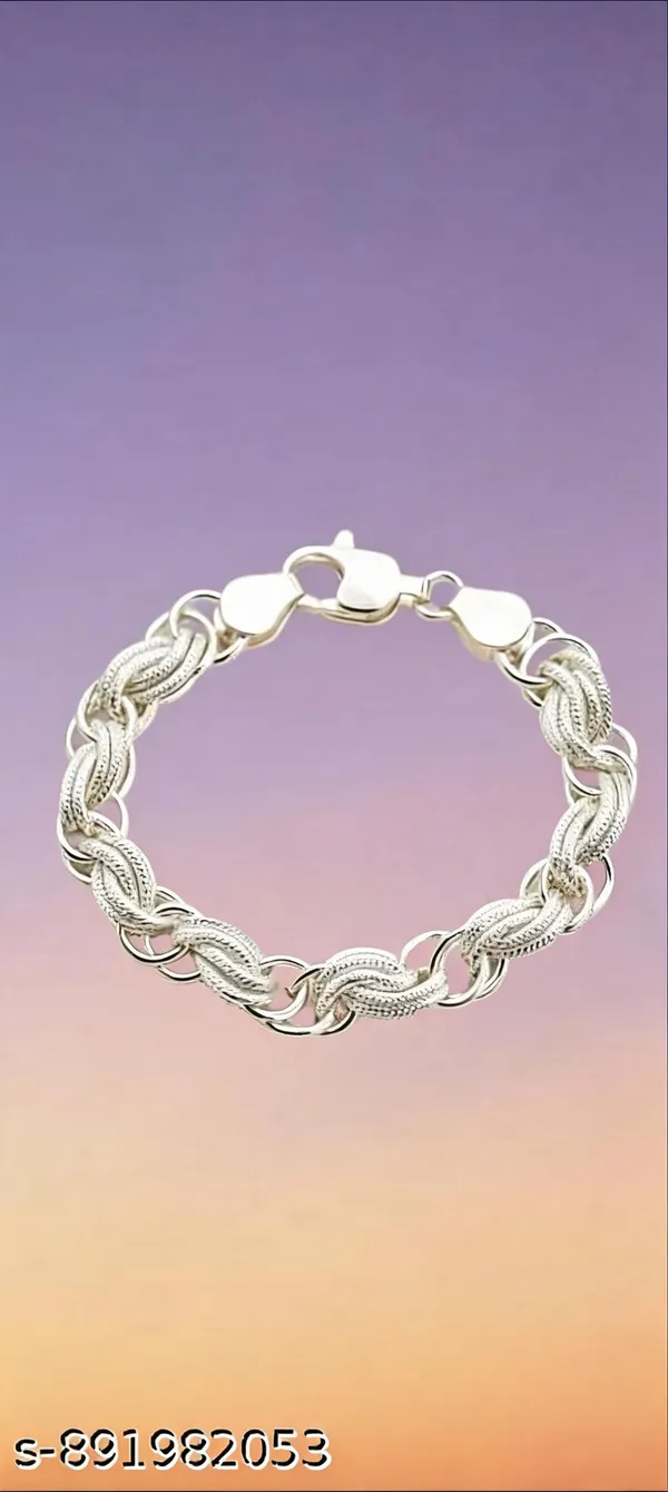Silver_Plated_Metal_Premium_Bracelet_For_Men