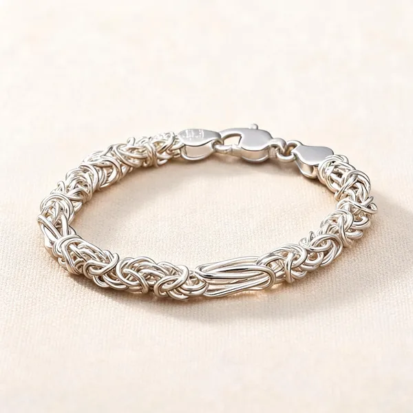 Silver_Plated_Metal_Premium_Bracelet_For_Men
