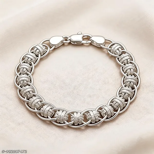 Silver_Plated_Metal_Premium_Bracelet_For_Men