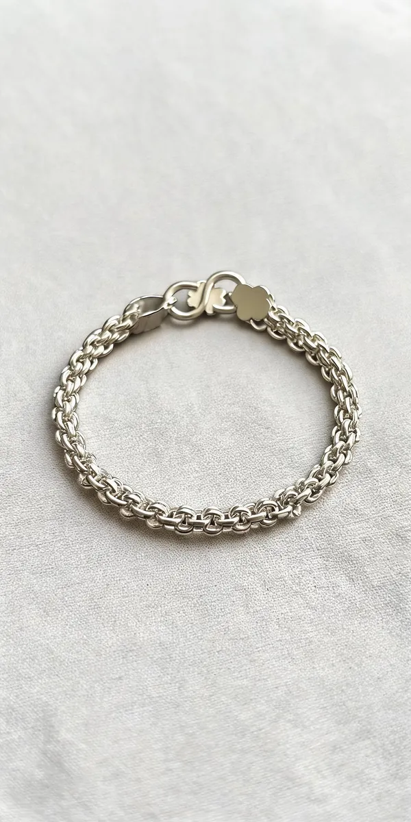 Silver_Plated_Metal_Premium_Rope_Chain_Bracelet_For_Men
