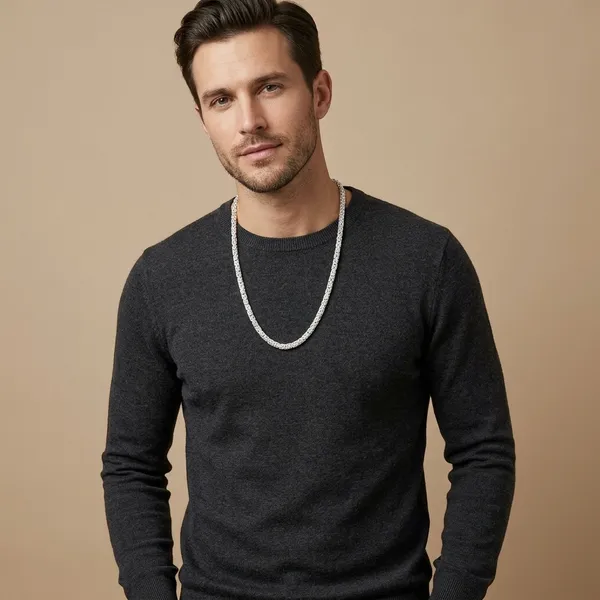 Silver_Plated_Metal_Premium_Chain_Necklace_For_Men